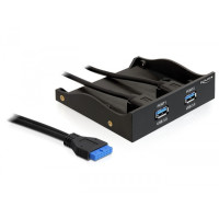 Produktbild för Delock USB 3.0 Front Panel 2-Port - portpanel till lagringsfack