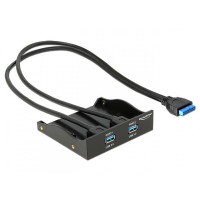 Produktbild för Delock USB 3.0 Front Panel 2-Port - portpanel till lagringsfack