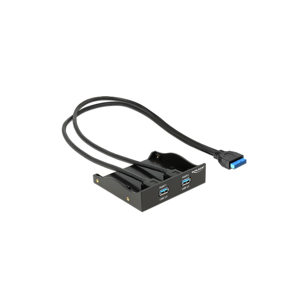 Produktbild för Delock USB 3.0 Front Panel 2-Port - portpanel till lagringsfack