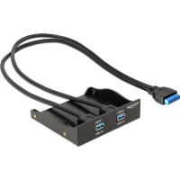 Produktbild för Delock USB 3.0 Front Panel 2-Port - portpanel till lagringsfack