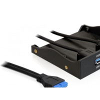 Produktbild för Delock USB 3.0 Front Panel 2-Port - portpanel till lagringsfack