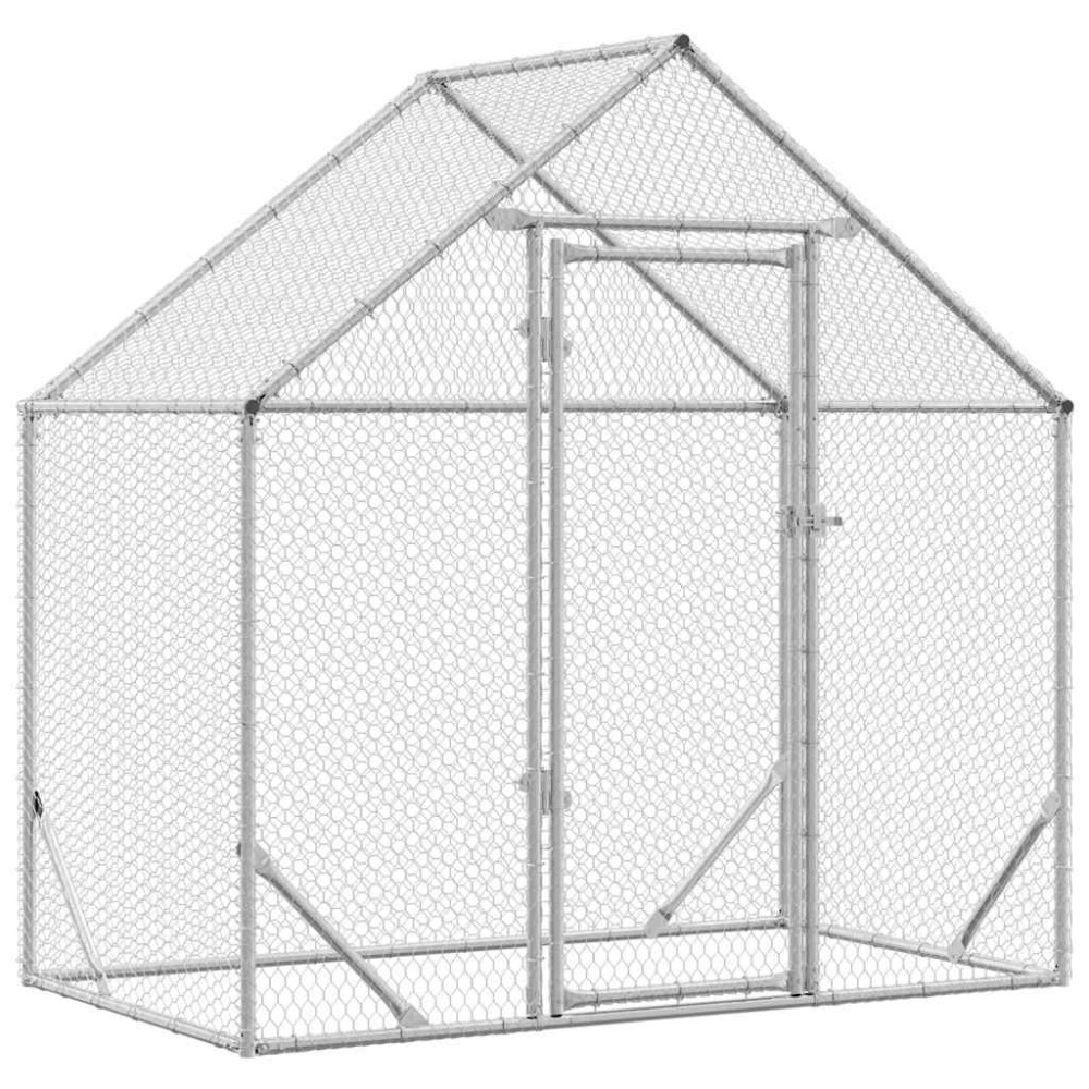 Produktbild för Hönshus Silver 170 x 100 x 177 cm Galvaniserat Stål