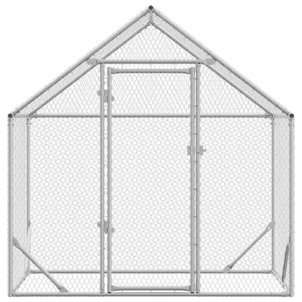 Produktbild för Hönshus Silver 170 x 100 x 177 cm Galvaniserat Stål
