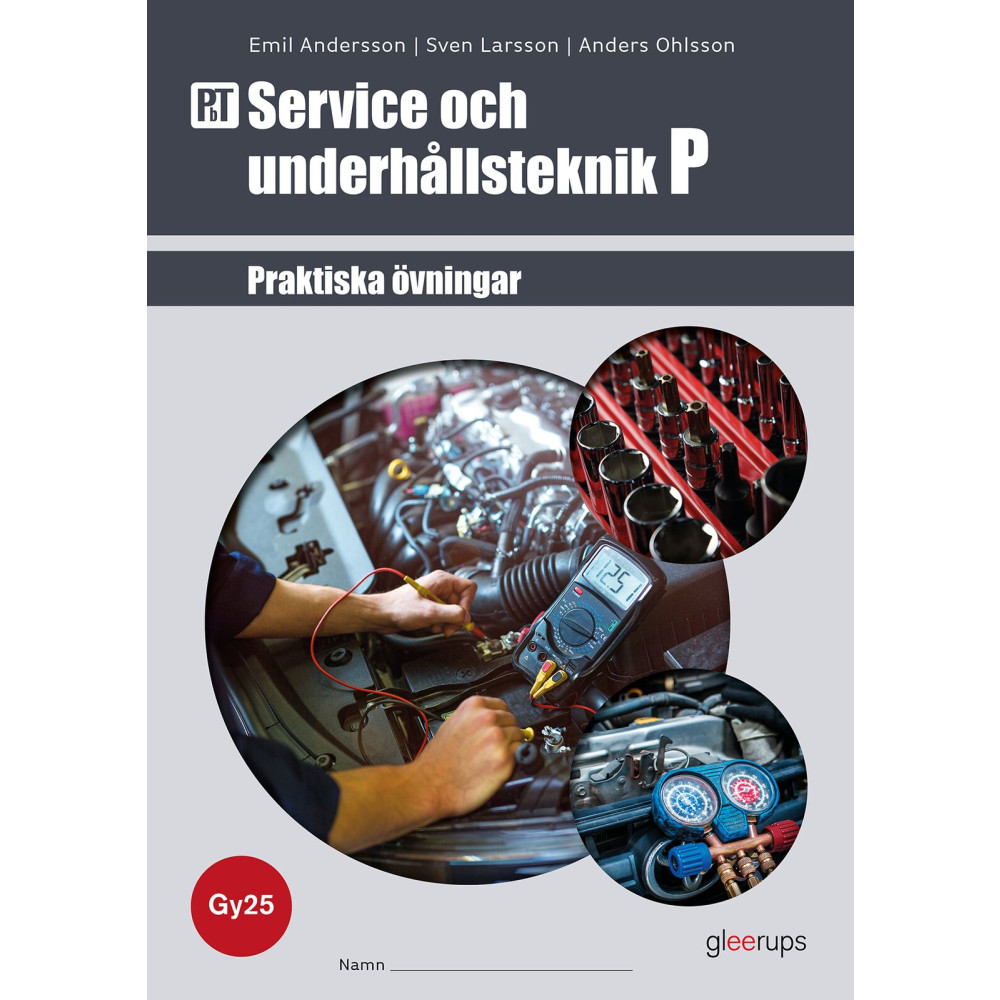 Produktbild för PbT Service och underhållsteknik P 1-2, övningsbok, Gy25 (häftad)