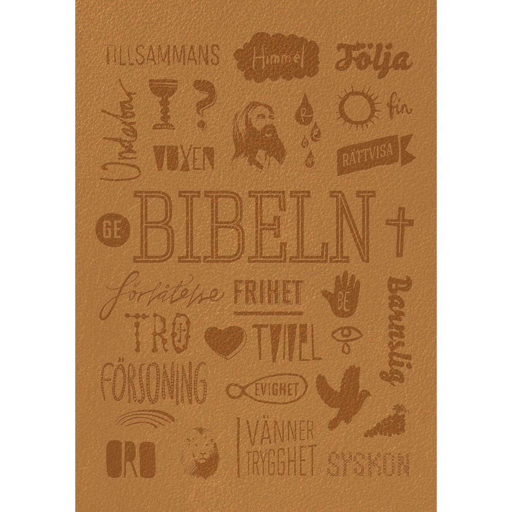 Produktbild för Svenska Folkbibeln 2015 (slimline, bärnsten Konfirmandbibeln) (inbunden)