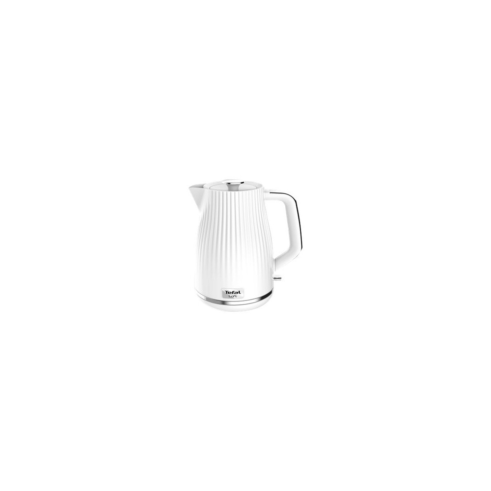 Produktbild för Tefal Loft KO250130 - vattenkokare - vit med kromdetaljer