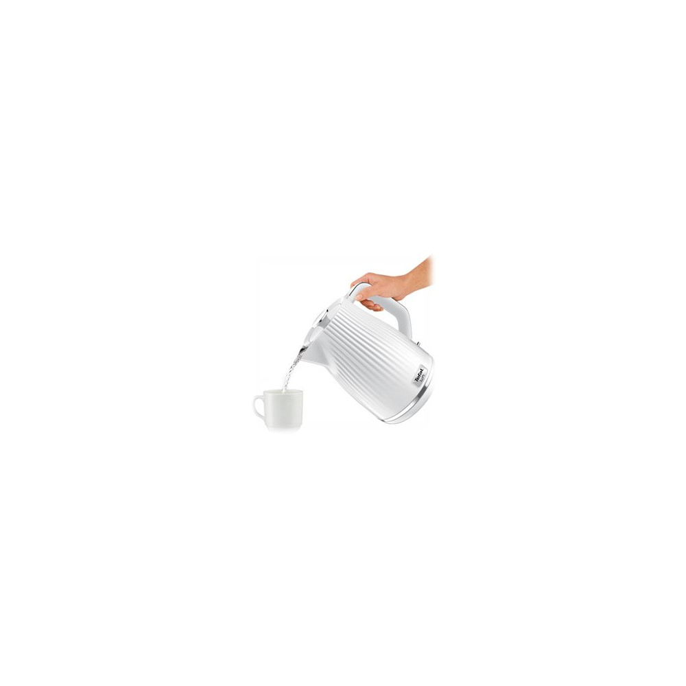 Produktbild för Tefal Loft KO250130 - vattenkokare - vit med kromdetaljer