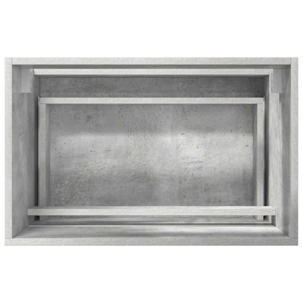 Produktbild för Badrumsmöbelset Betonggrå 60 x 38,3 x 45 cm Konstruerat trä