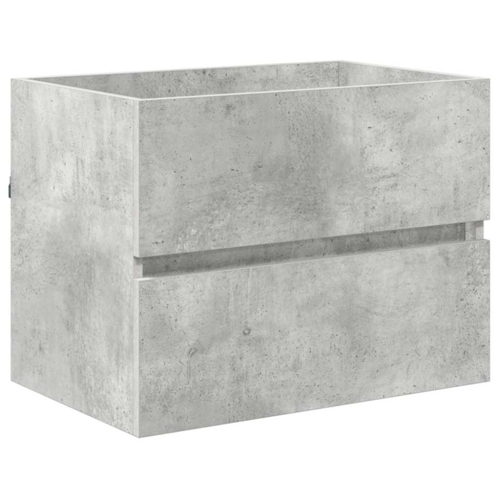 Produktbild för Badrumsmöbelset Betonggrå 60 x 38,3 x 45 cm Konstruerat trä