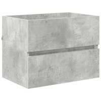 Produktbild för Badrumsmöbelset Betonggrå 60 x 38,3 x 45 cm Konstruerat trä