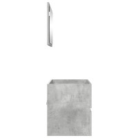 Produktbild för Badrumsmöbelset Betonggrå 60 x 38,3 x 45 cm Konstruerat trä