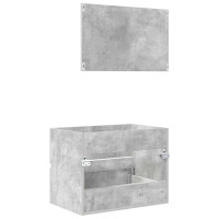 Produktbild för Badrumsmöbelset Betonggrå 60 x 38,3 x 45 cm Konstruerat trä