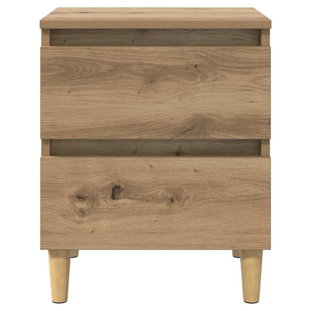 Produktbild för Sängskåp med låda Artisan Ek 40 x 35 x 50 cm Konstruerat trä