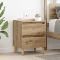 Produktbild för Sängskåp 2 pcs Artisan Ek 40 x 35 x 50 cm Konstruerat trä