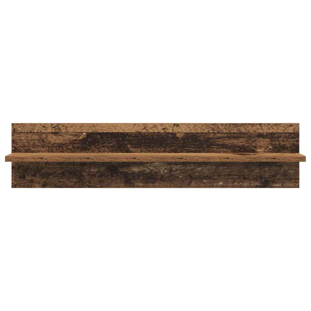 Produktbild för Vägg hyllor 4 pcs Gammalt trä 80 x 11,5 x 18 cm Konstruerat trä