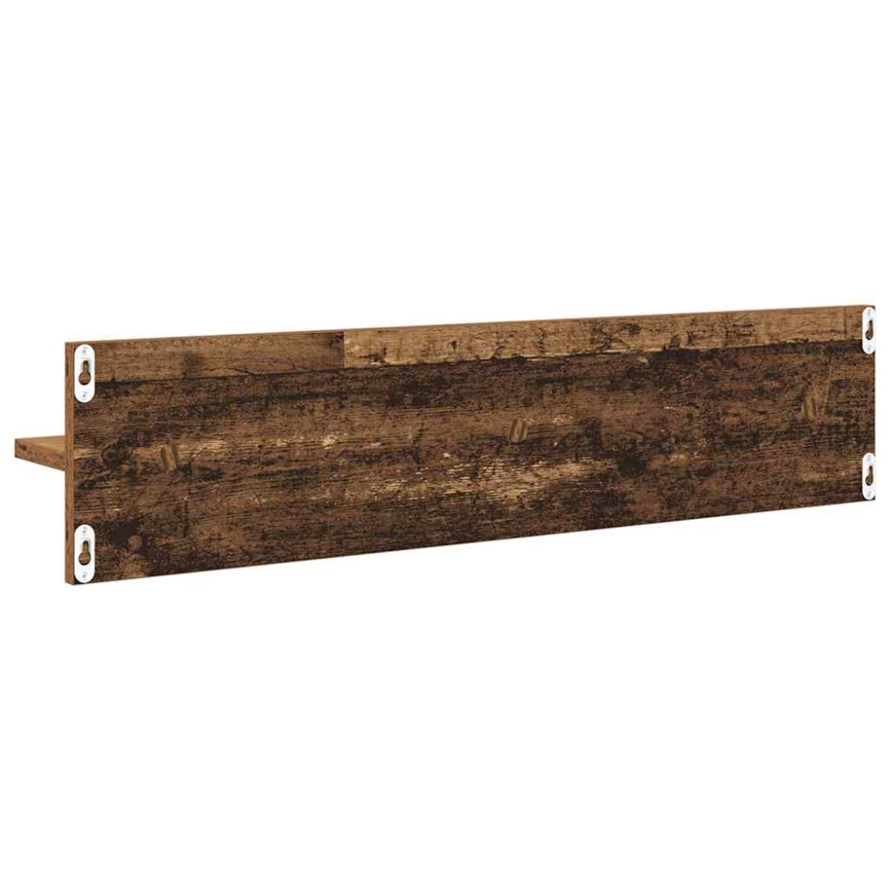 Produktbild för Vägg hyllor 4 pcs Gammalt trä 80 x 11,5 x 18 cm Konstruerat trä