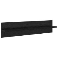 Produktbild för Vägg hyllor 4 pcs Svart Ek 80 x 11,5 x 18 cm Konstruerat trä