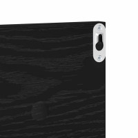 Produktbild för Vägg hyllor 4 pcs Svart Ek 80 x 11,5 x 18 cm Konstruerat trä