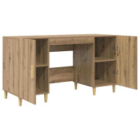 Produktbild för Skrivbord med hylla Artisan Ek 140 x 50 x 75 cm Konstruerat trä