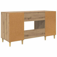 Produktbild för Skrivbord med hylla Artisan Ek 140 x 50 x 75 cm Konstruerat trä