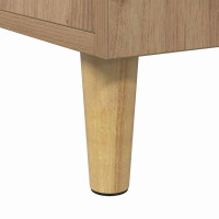 Produktbild för Skrivbord med hylla Artisan Ek 140 x 50 x 75 cm Konstruerat trä
