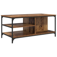 Produktbild för Kaffeebord Gammalt trä 100 x 50 x 45 cm Konstruerat trä