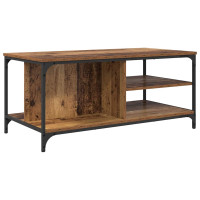 Produktbild för Kaffeebord Gammalt trä 100 x 50 x 45 cm Konstruerat trä