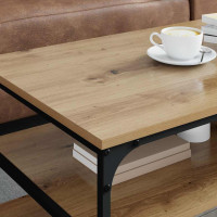 Produktbild för Kaffeebord Artisan Ek 100 x 50 x 45 cm Konstruerat trä