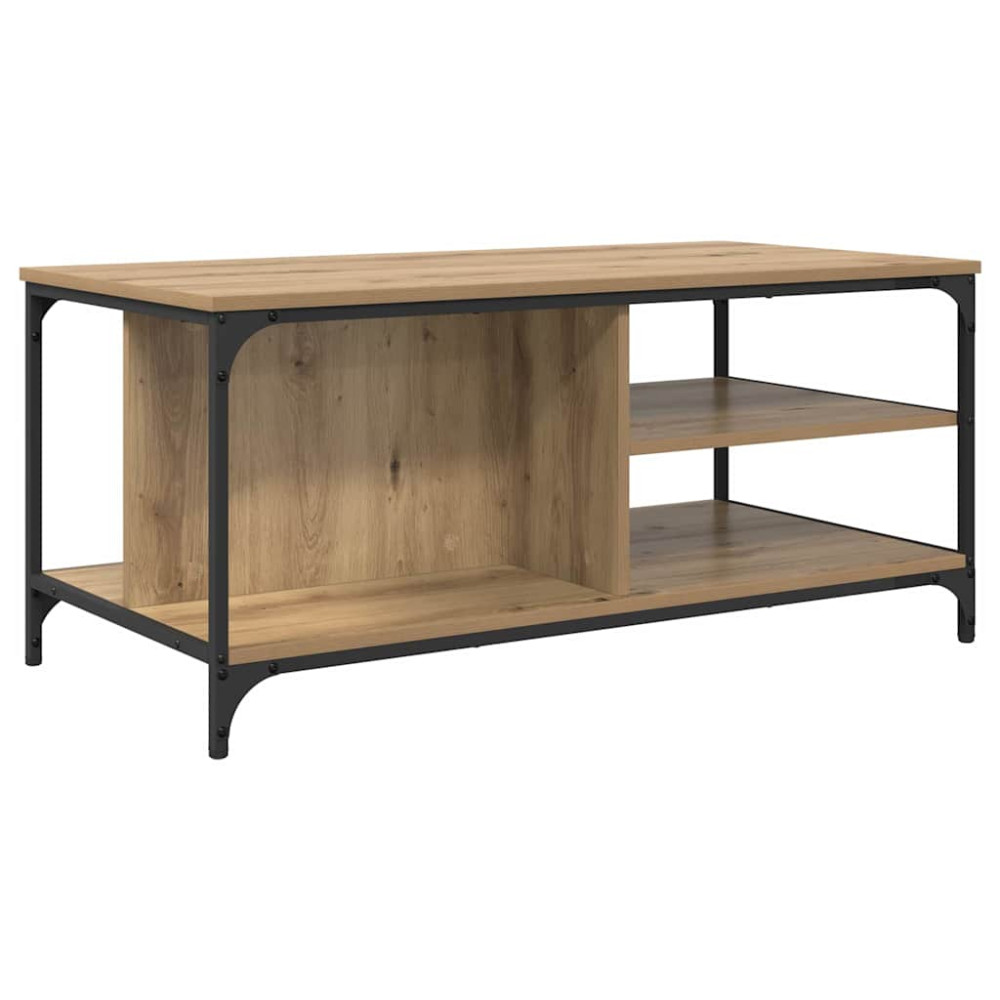 Produktbild för Kaffeebord Artisan Ek 100 x 50 x 45 cm Konstruerat trä