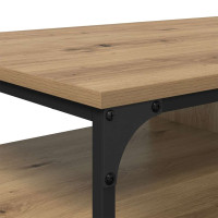 Produktbild för Kaffeebord Artisan Ek 100 x 50 x 45 cm Konstruerat trä