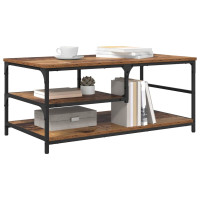 Produktbild för Kaffeebord Gammalt trä 90 x 49 x 40 cm Konstruerat trä