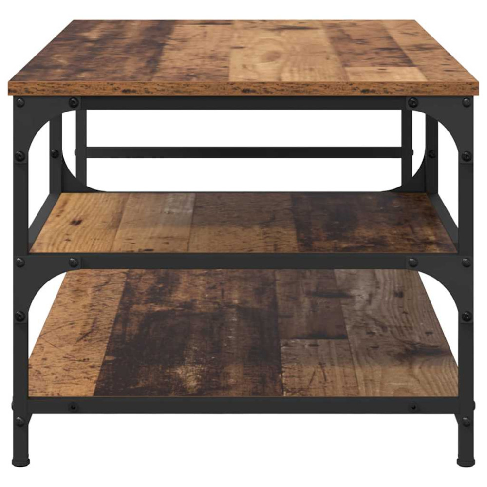 Produktbild för Kaffeebord Gammalt trä 90 x 49 x 40 cm Konstruerat trä