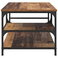 Produktbild för Kaffeebord Gammalt trä 90 x 49 x 40 cm Konstruerat trä