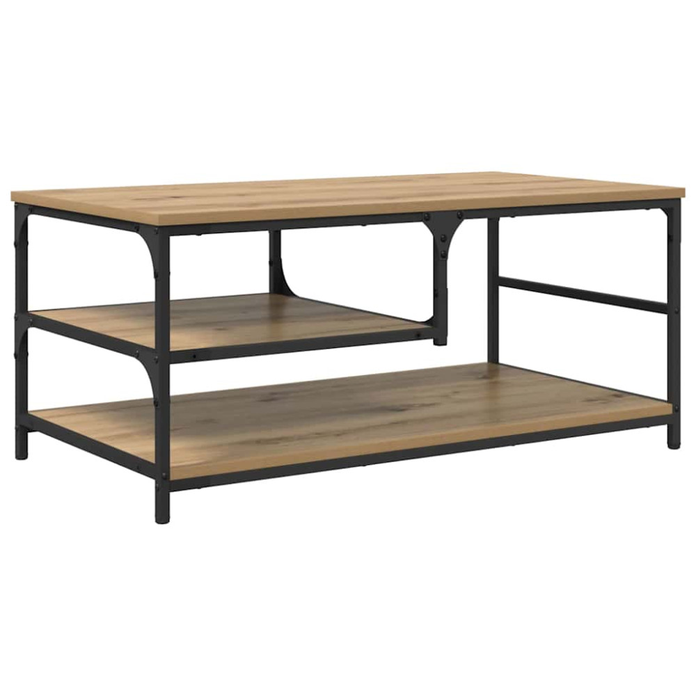 Produktbild för Kaffeebord Artisan Ek 90 x 49 x 40 cm Konstruerat trä