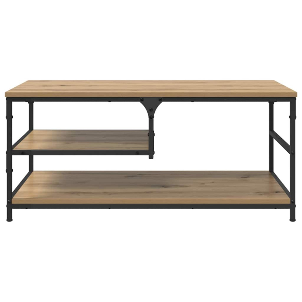 Produktbild för Kaffeebord Artisan Ek 90 x 49 x 40 cm Konstruerat trä