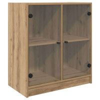 Produktbild för Sidokabinett Artisan Ek 68 x 37 x 75,5 cm Konstruerat trä