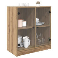 Produktbild för Sidokabinett Artisan Ek 68 x 37 x 75,5 cm Konstruerat trä