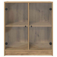 Produktbild för Sidokabinett Artisan Ek 68 x 37 x 75,5 cm Konstruerat trä