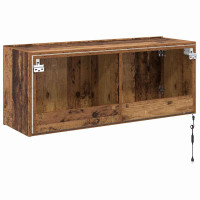 Produktbild för TV Vägghylla Gammalt trä 100 x 35 x 41 cm Konstruerat trä
