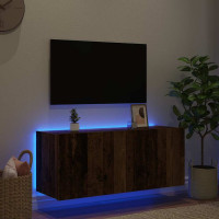 Produktbild för TV Vägghylla Gammalt trä 100 x 35 x 41 cm Konstruerat trä