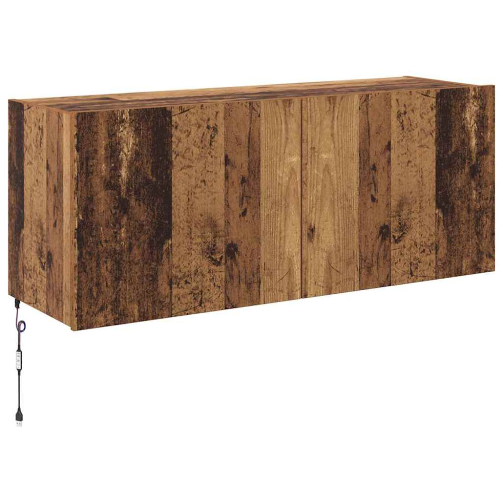 Produktbild för TV Vägghylla Gammalt trä 100 x 35 x 41 cm Konstruerat trä