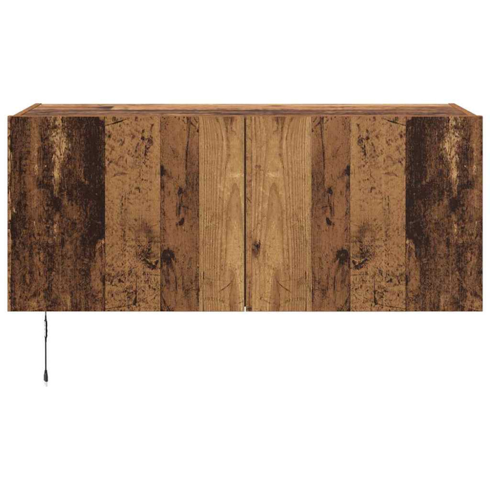 Produktbild för TV Vägghylla Gammalt trä 100 x 35 x 41 cm Konstruerat trä