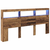 Produktbild för Huvudgavel Gammalt trä 200 x 17 x 102 cm Konstruerat trä