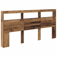 Produktbild för Huvudgavel Gammalt trä 200 x 17 x 102 cm Konstruerat trä