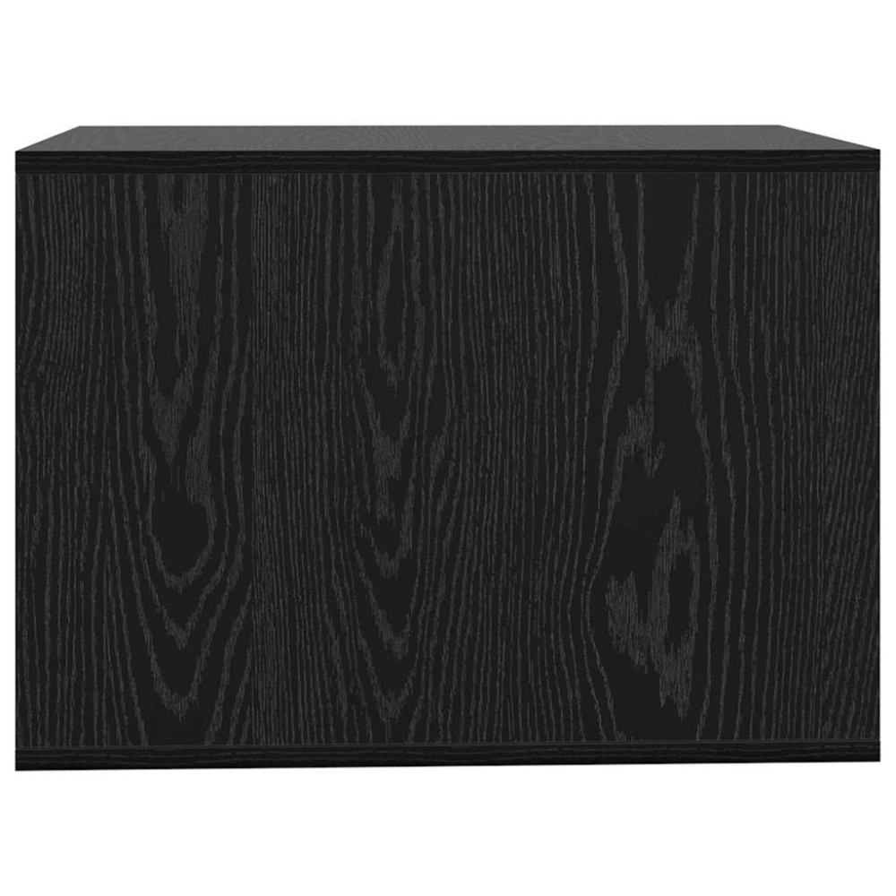 Produktbild för Kattlåda Inhägnad Svart Ek 47 x 59 x 42 cm Konstruerat trä