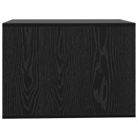 Produktbild för Kattlåda Inhägnad Svart Ek 47 x 59 x 42 cm Konstruerat trä