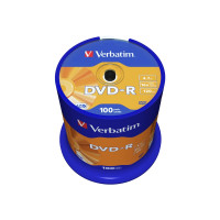 Produktbild för Verbatim - DVD-R x 100 - 4.7 GB - lagringsmedier