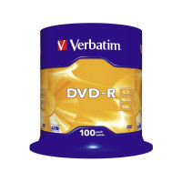 Produktbild för Verbatim - DVD-R x 100 - 4.7 GB - lagringsmedier