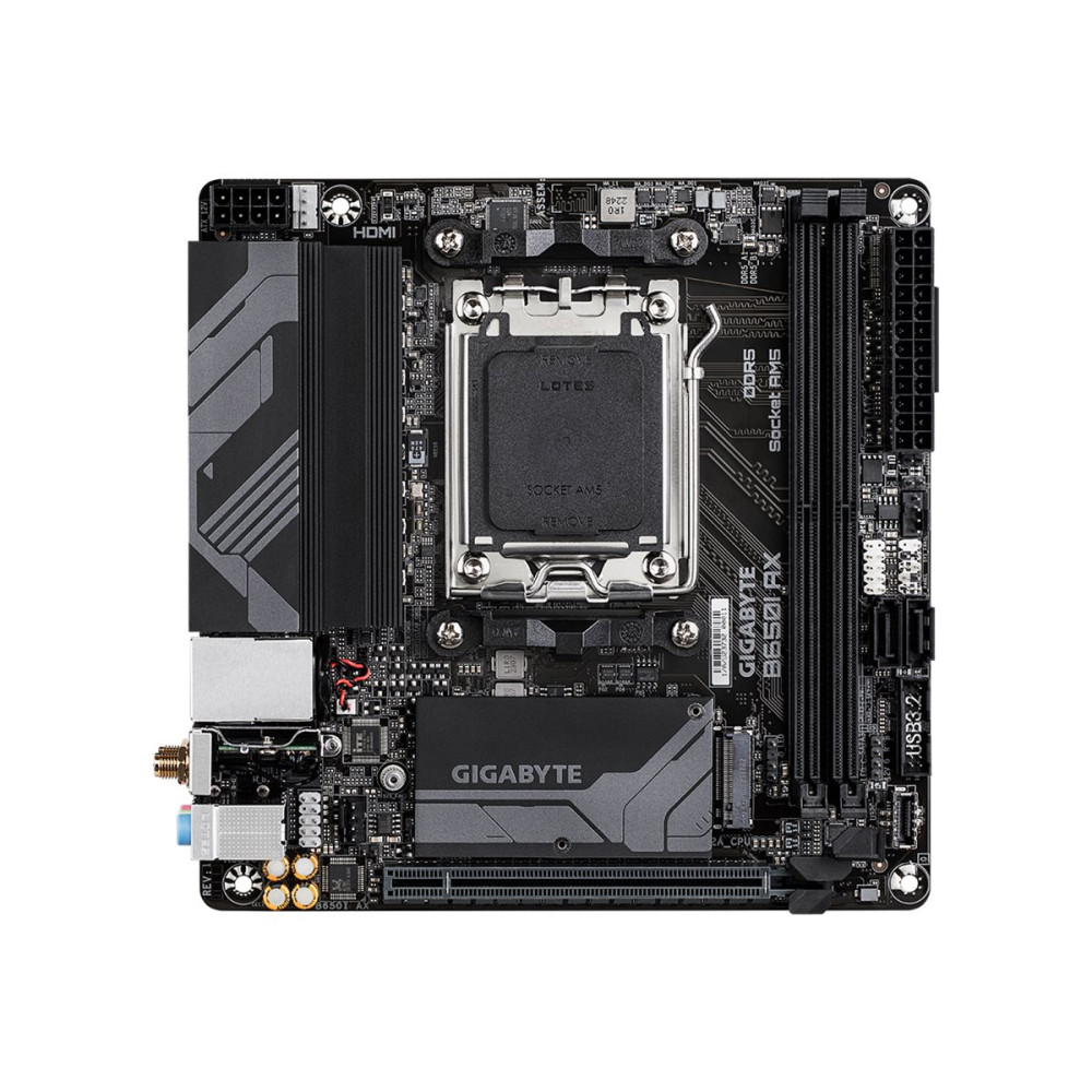 Produktbild för Gigabyte B650I AX - 1.0 - moderkort - mini ITX - Socket AM5 - AMD B650