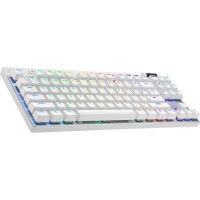 Produktbild för Logitech G PRO X TKL - tangentbord - QWERTY - nordiskt (danska/finska/norska/svenska) - vit Inmatningsenhet